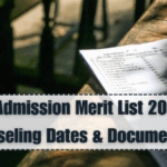 PG Admission Merit List 2025 – Counseling Dates & Document List