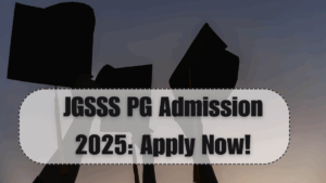 JGSSS PG Admission 2025: Apply for MA/MSc/MCom Now!