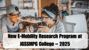 New E-Mobility Research Program at JGSSMPG College – 2025