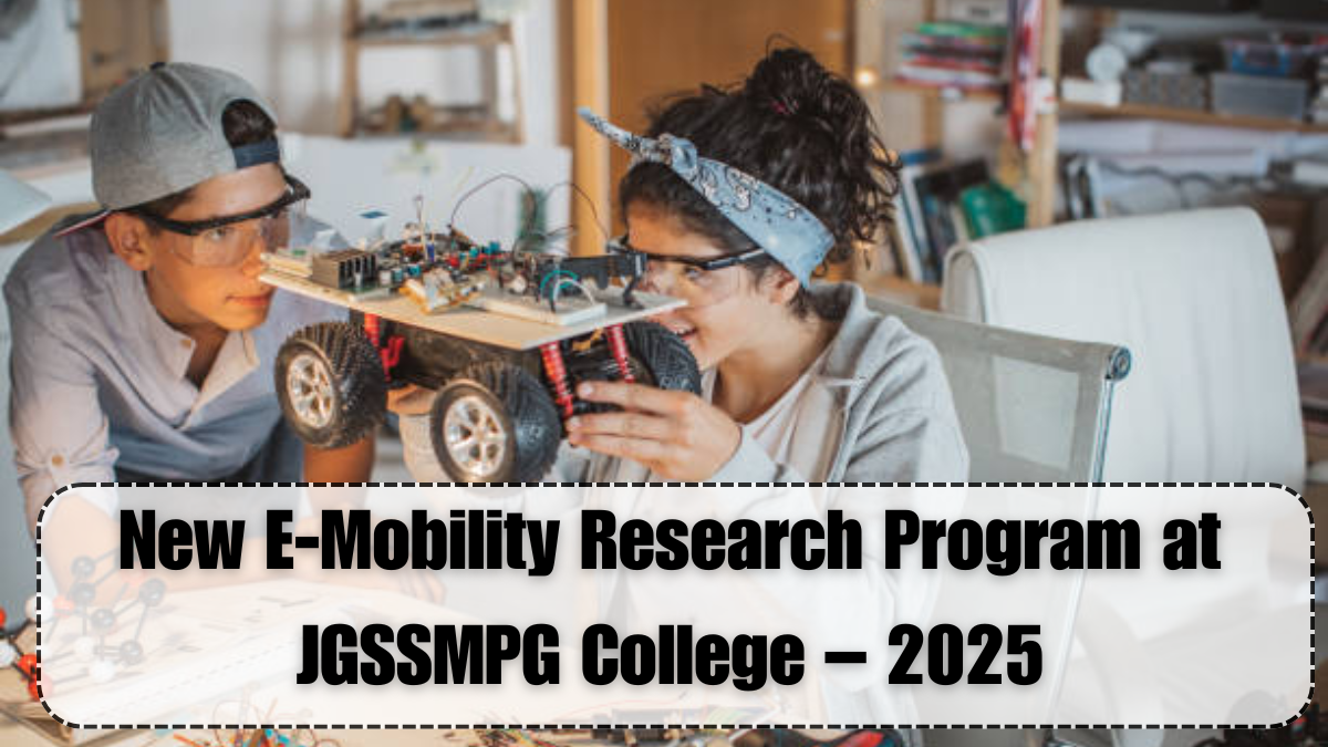 New E-Mobility Research Program at JGSSMPG College – 2025