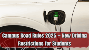 Campus Road Rules 2025 – New Driving Restrictions for Students