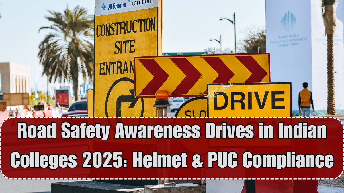 Road Safety Awareness Drives in Indian Colleges 2025: Helmet & PUC Compliance