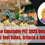 UP Police Constable PET 2025 Details Out: Physical Test Dates, Criteria & Admit Card