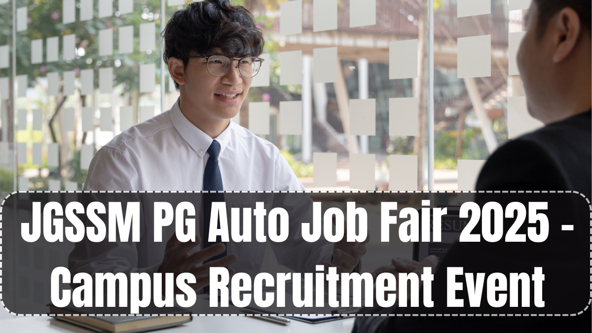JGSSM PG Auto Job Fair 2025 – Campus Recruitment Event