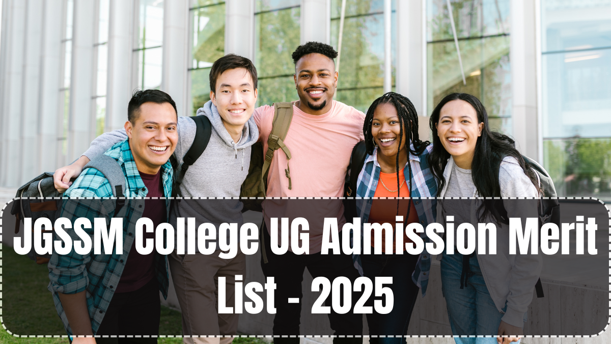 JGSSM College UG Admission Merit List – 2025