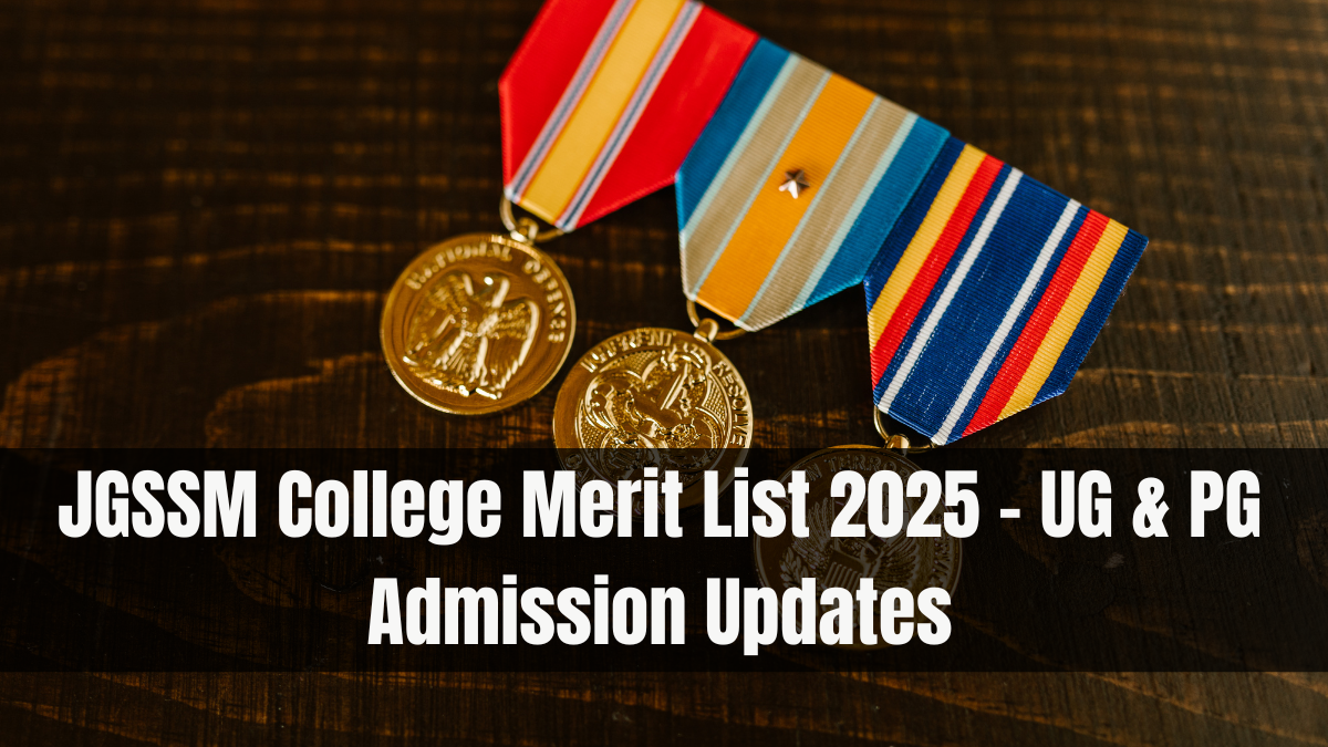 JGSSM College Merit List 2025 – UG & PG Admission Updates