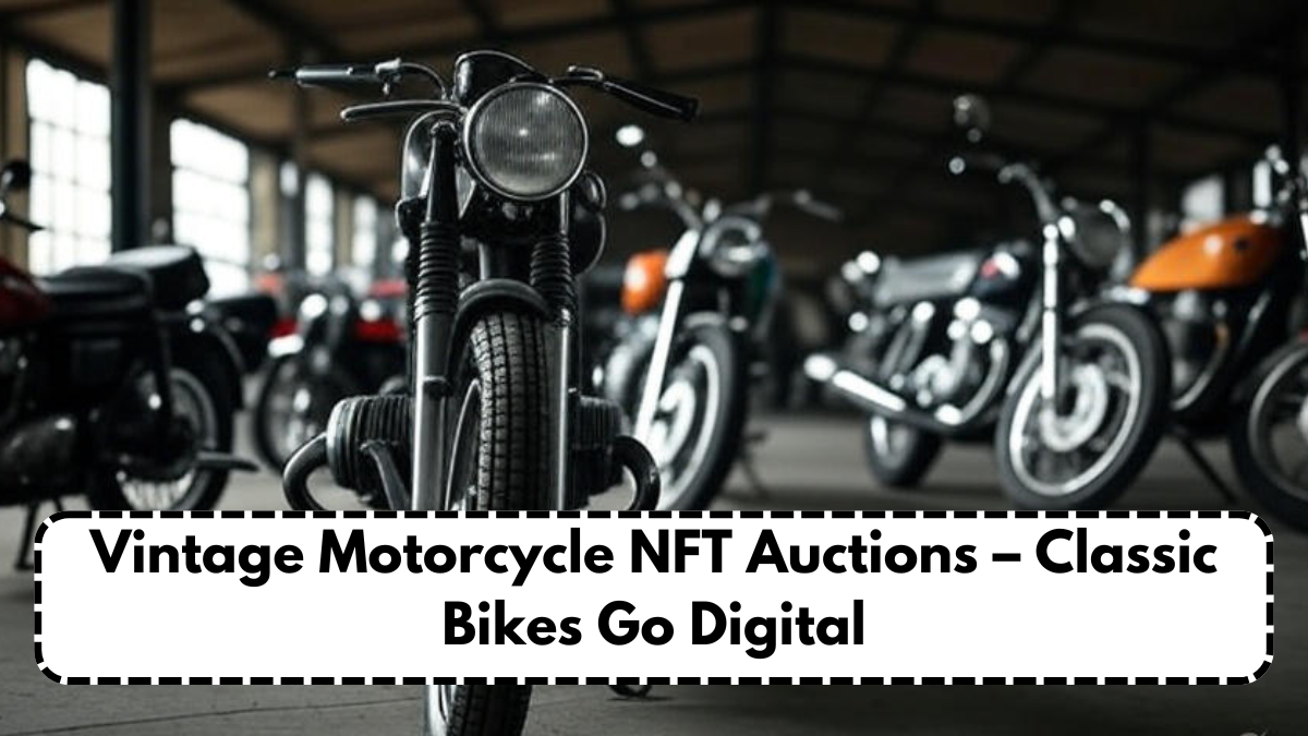 Vintage Motorcycle NFT Auctions – Classic Bikes Go Digital