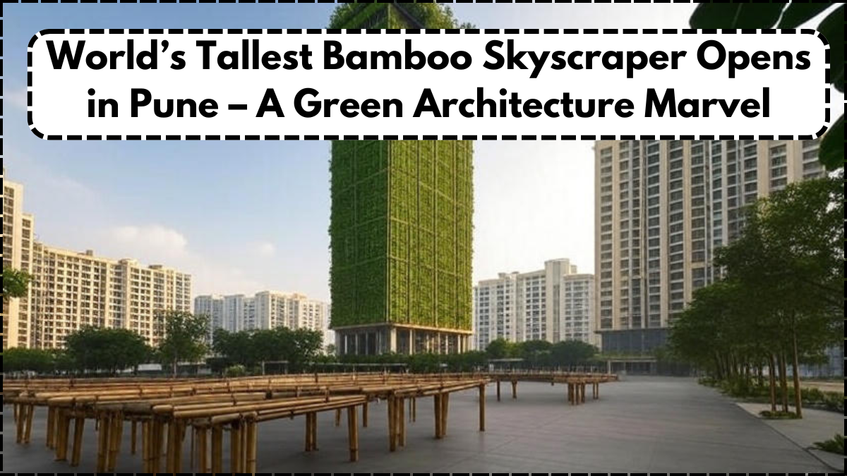 World’s Tallest Bamboo Skyscraper Opens in Pune – A Green Architecture Marvel