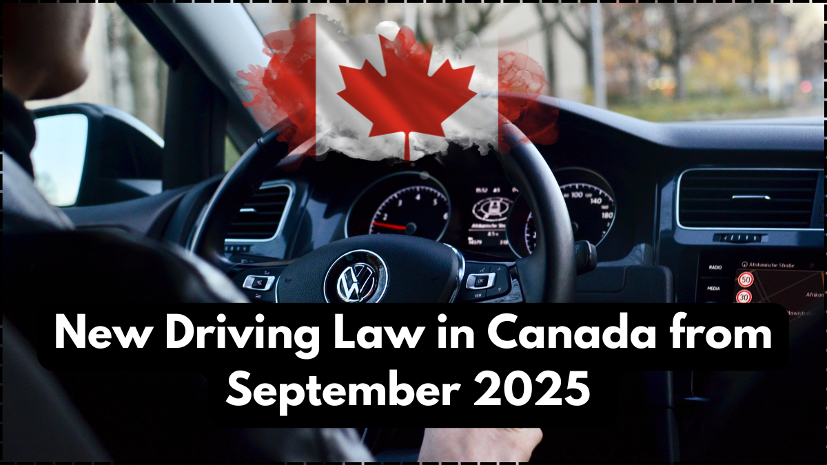 New Driving Law in Canada from September 2025 – What Every Motorist Must Know