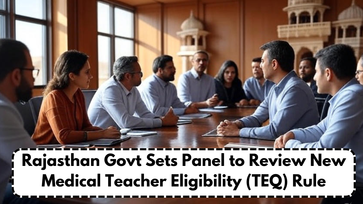 Rajasthan Govt Sets Panel to Review New Medical Teacher Eligibility (TEQ) Rule